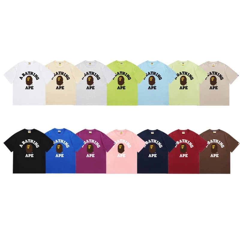 Summer new Japanese style male and female couple wear large size loose pullover short-sleeved T-shirt for teenagers  