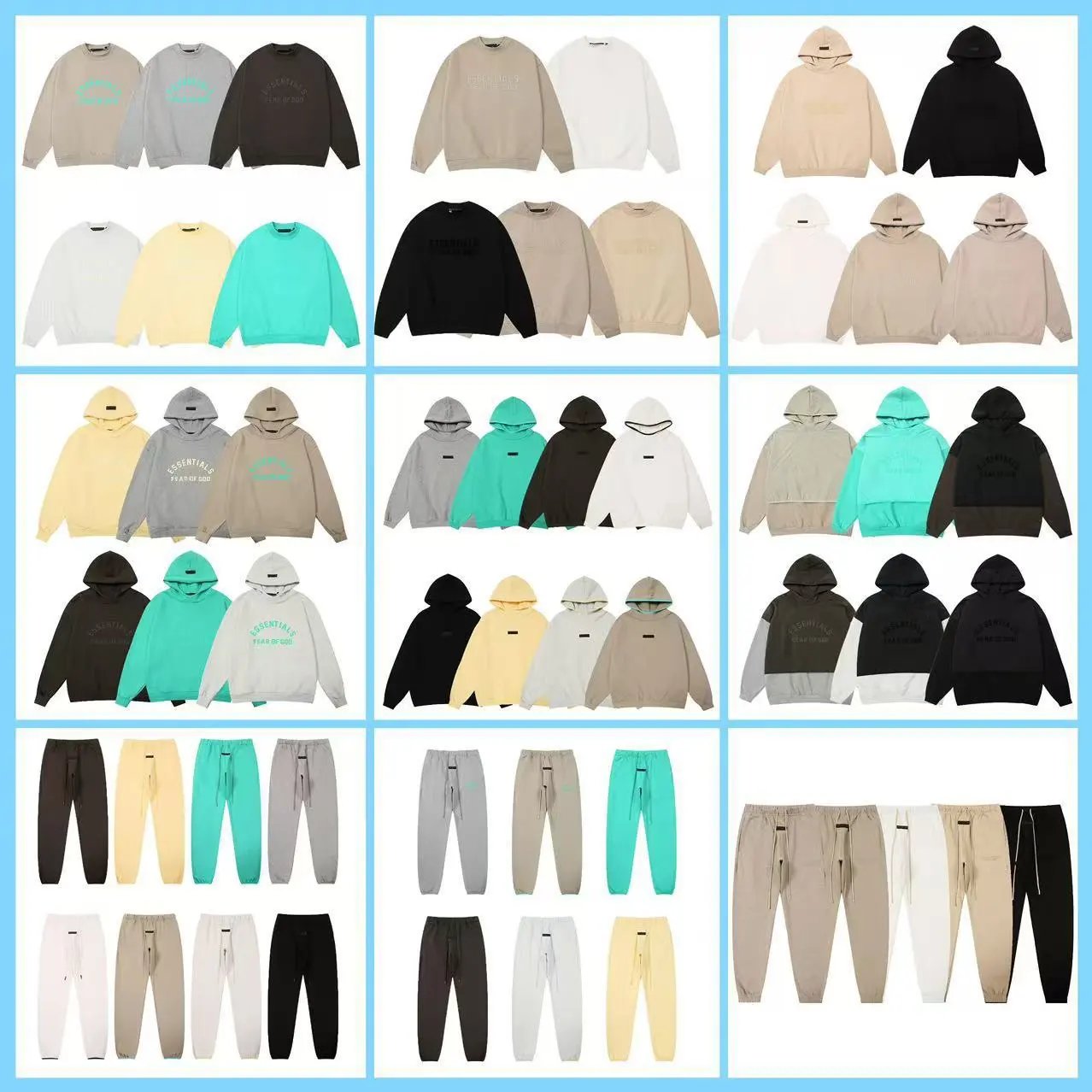 Autumn and winter new heavyweight plus velvet letters round neck sweatshirt suit loose casual trousers men and women hoodies  
